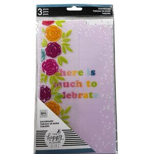 The Happy Planner Dashboard "There is Much To Celebrate" 3-Piece Set (BAND NEW)